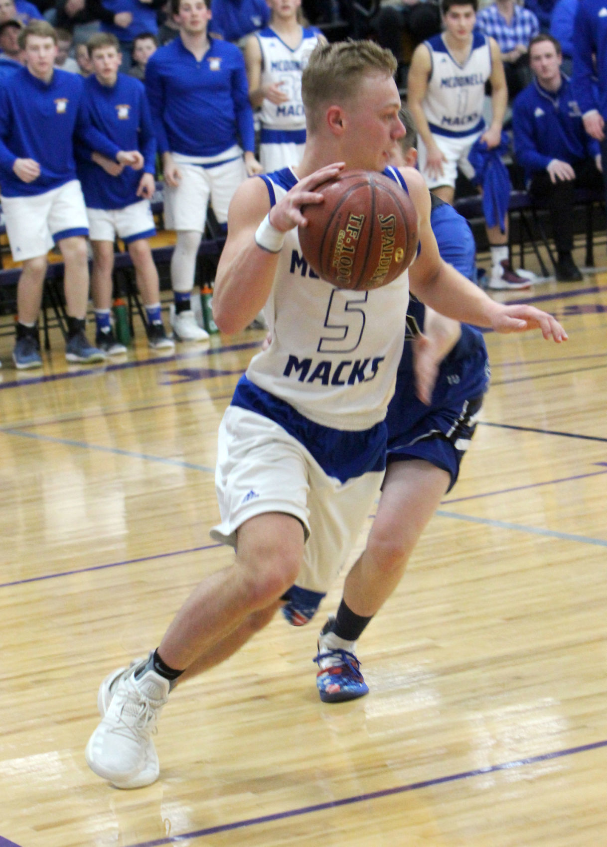 Athens vs McDonell boys basketball at Eau Claire Memorial 3-7-19